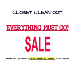 CLOSET SALE!